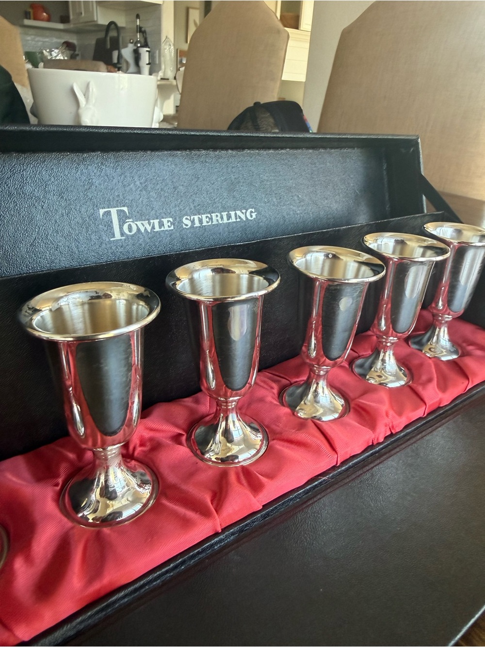 Sterling Silver cordial/shot glasses